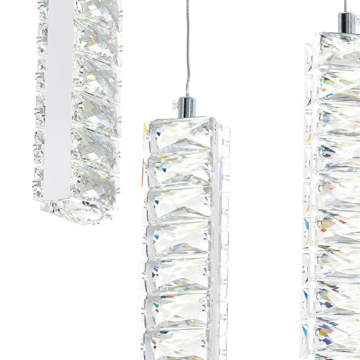 Celina LED Chandelier With Chrome Finish