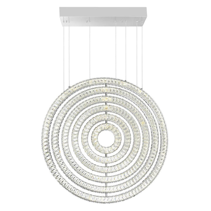 Celina LED Chandelier With Chrome Finish