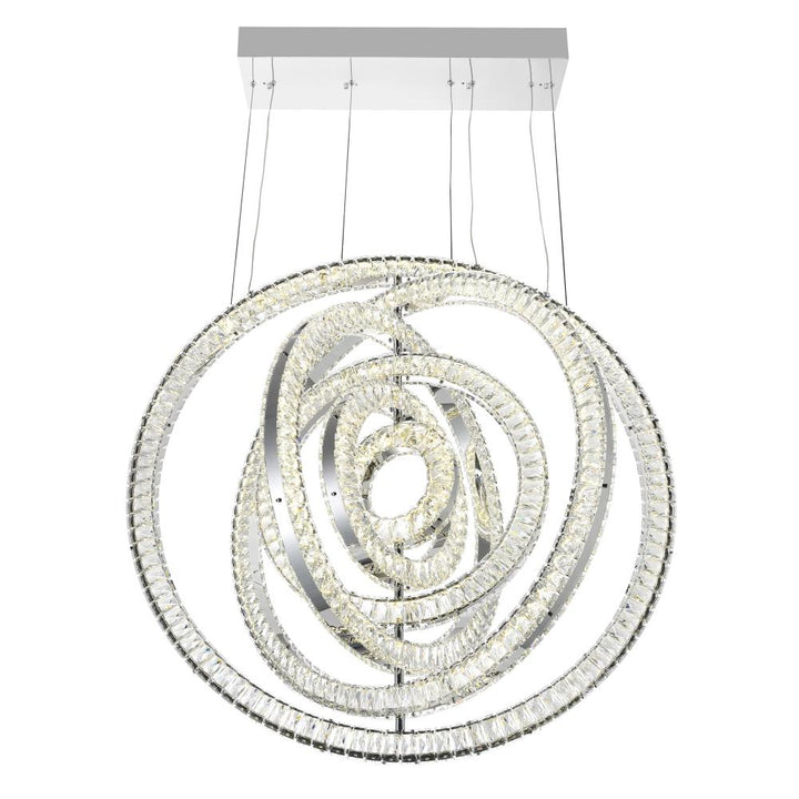 Celina LED Chandelier With Chrome Finish
