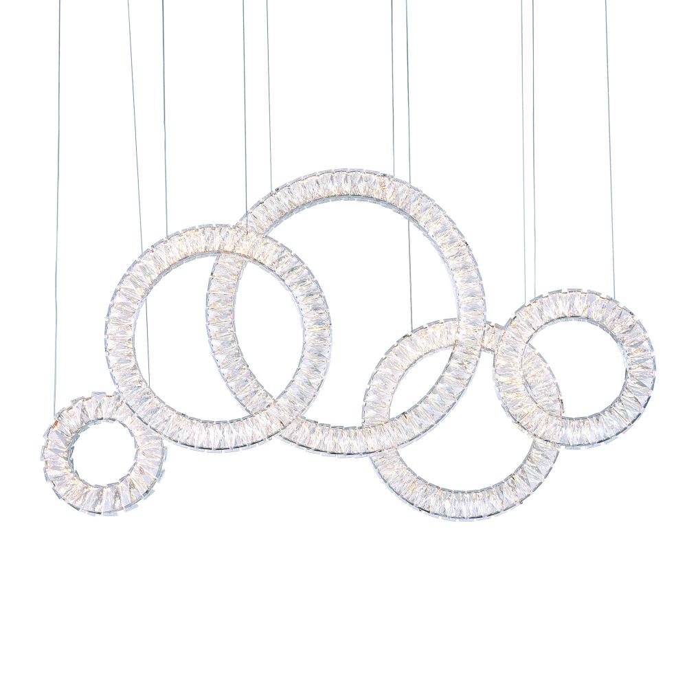 Celina LED Chandelier With Chrome Finish