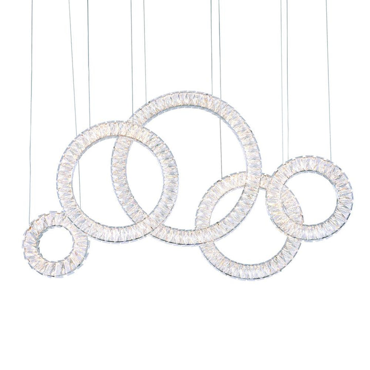 Celina LED Chandelier With Chrome Finish