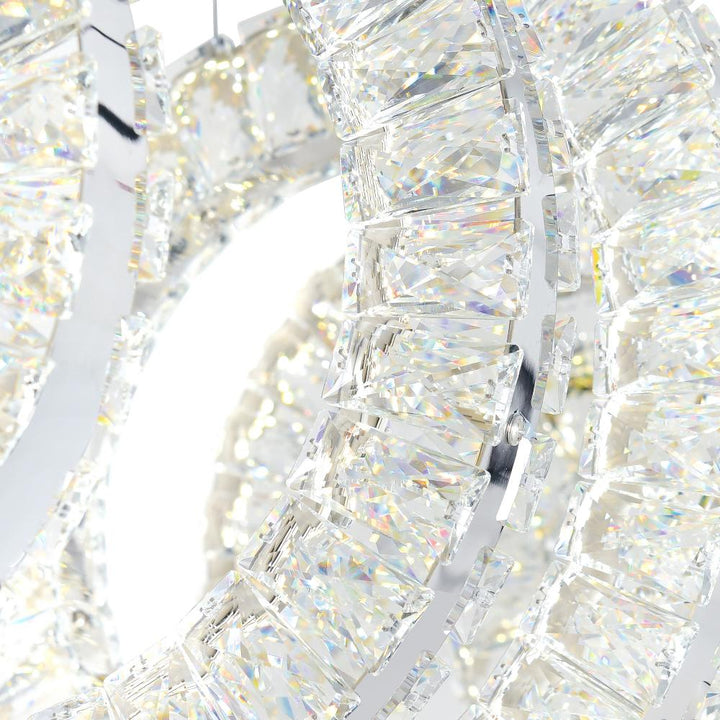 Celina LED Chandelier With Chrome Finish