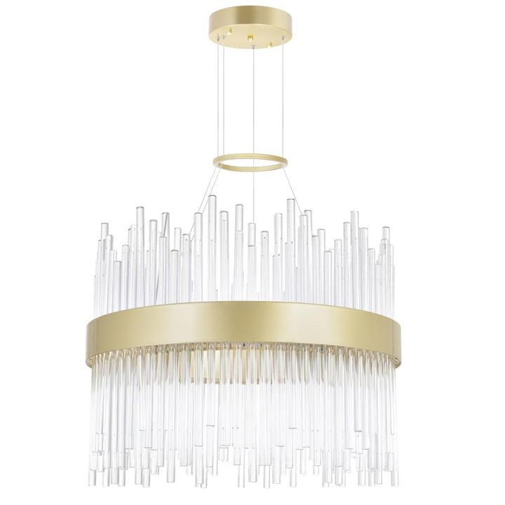 Genevieve LED Chandelier With Medallion Gold Finish