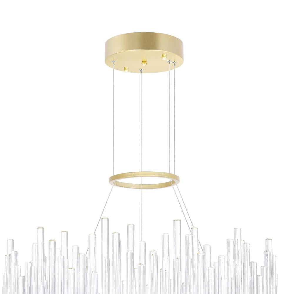 Genevieve LED Chandelier With Medallion Gold Finish