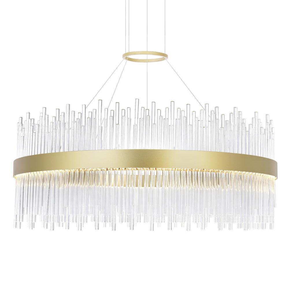 Genevieve LED Chandelier With Medallion Gold Finish