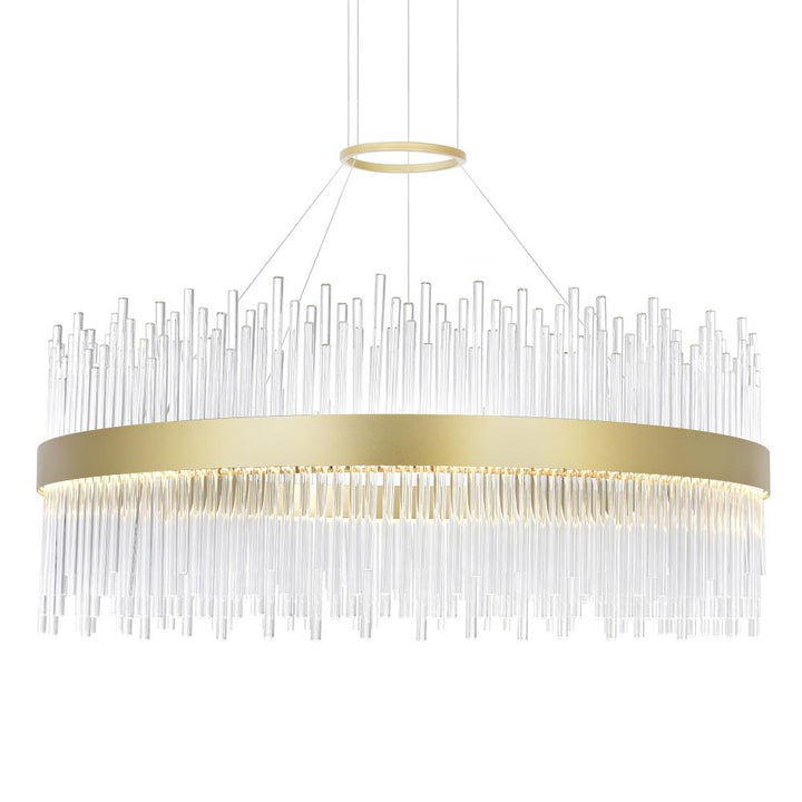 Genevieve LED Chandelier With Medallion Gold Finish