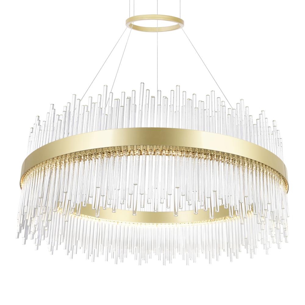 Genevieve LED Chandelier With Medallion Gold Finish