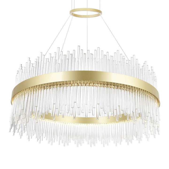 Genevieve LED Chandelier With Medallion Gold Finish