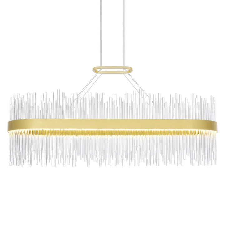 Genevieve LED Chandelier With Medallion Gold Finish