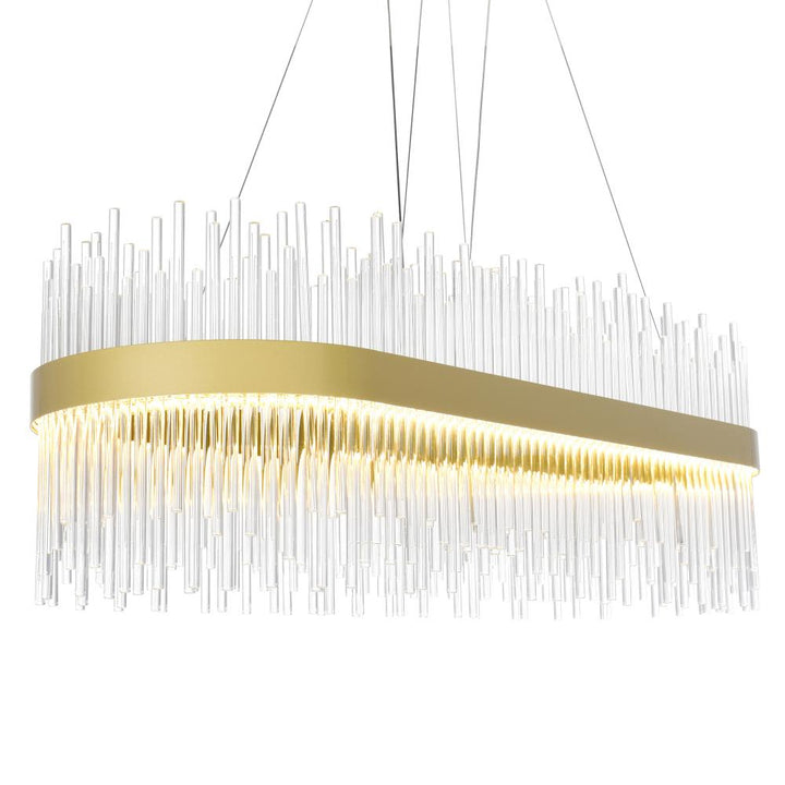 Genevieve LED Chandelier With Medallion Gold Finish