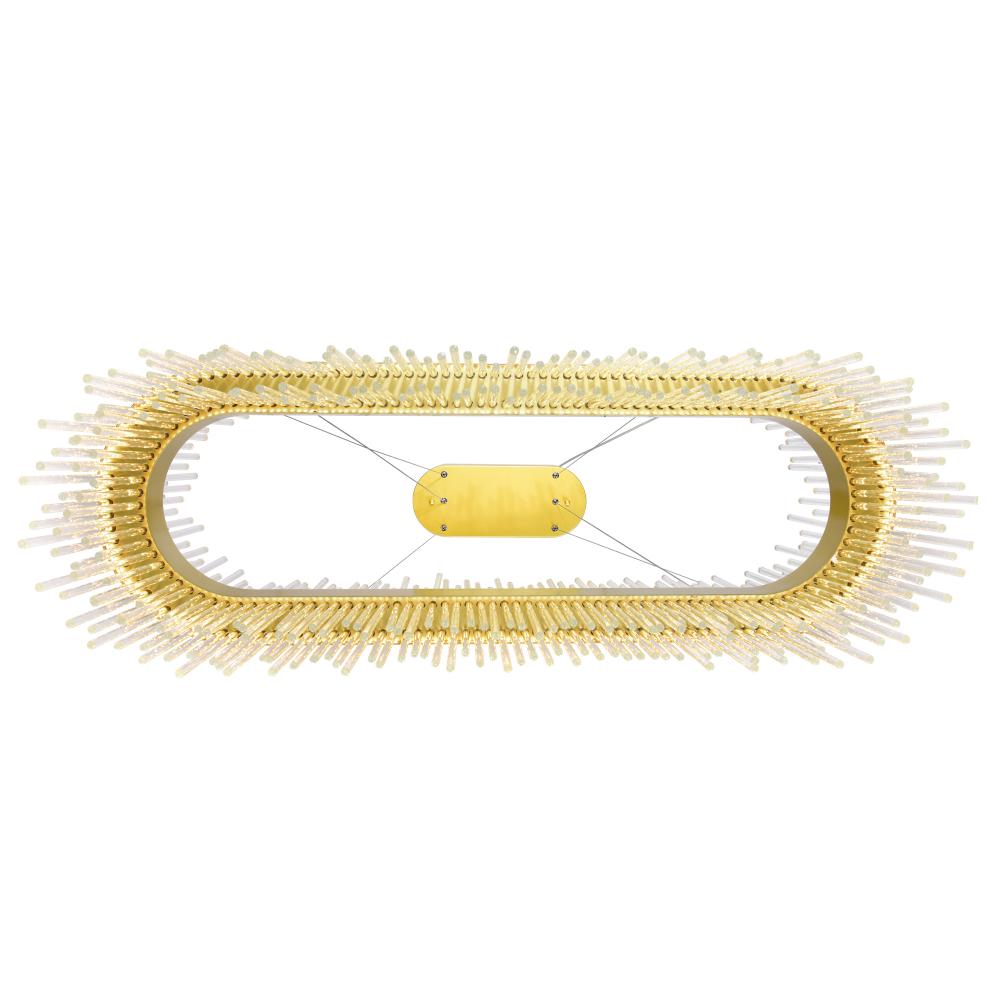 Genevieve LED Chandelier With Medallion Gold Finish