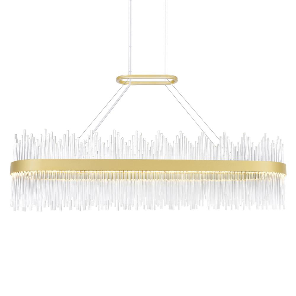 Genevieve LED Chandelier With Medallion Gold Finish