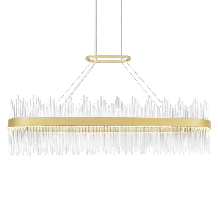 Genevieve LED Chandelier With Medallion Gold Finish