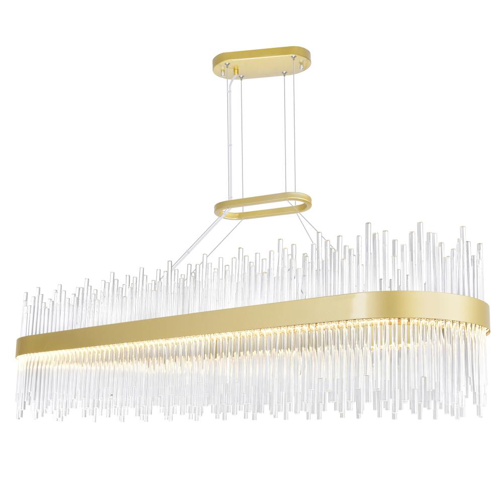 Genevieve LED Chandelier With Medallion Gold Finish