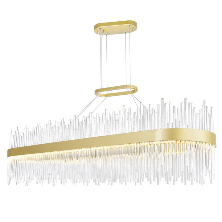 Genevieve LED Chandelier With Medallion Gold Finish