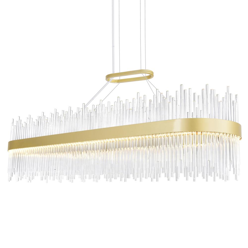 Genevieve LED Chandelier With Medallion Gold Finish