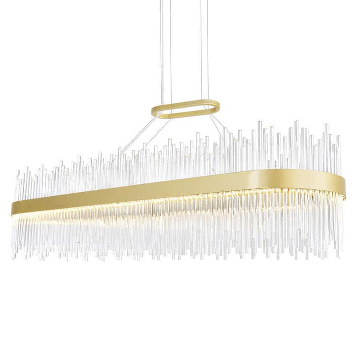 Genevieve LED Chandelier With Medallion Gold Finish