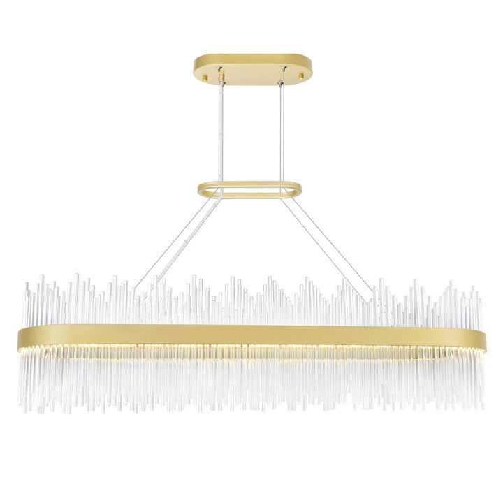 Genevieve LED Chandelier With Medallion Gold Finish