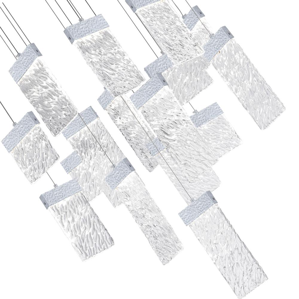 Carolina LED Chandelier With Pewter Finish