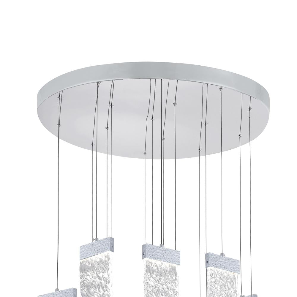 Carolina LED Chandelier With Pewter Finish