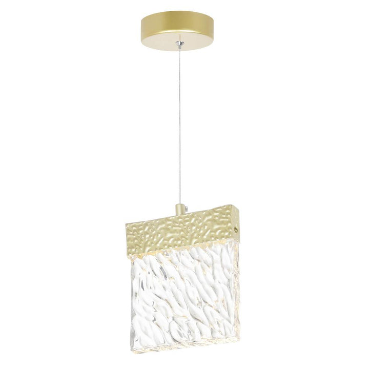 Carolina LED Pendant With Gold Leaf Finish