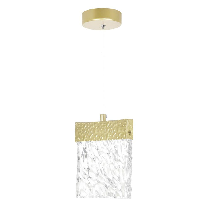 Carolina LED Pendant With Gold Leaf Finish