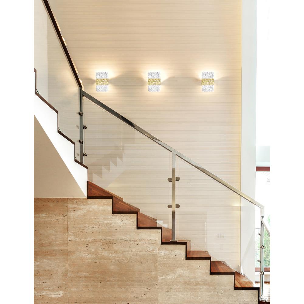 Carolina LED Wall Sconce With Gold Leaf Finish