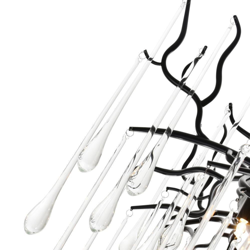 Anita 12 Light Chandelier With Black Finish