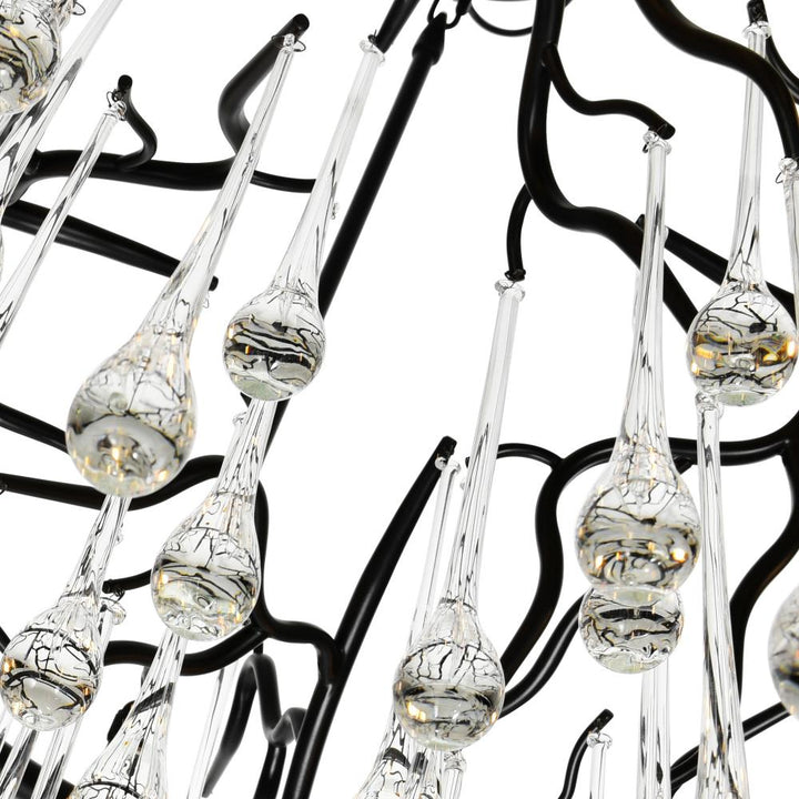 Anita 12 Light Chandelier With Black Finish