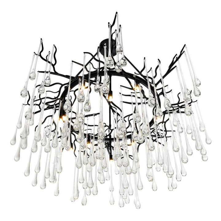 Anita 12 Light Chandelier With Black Finish