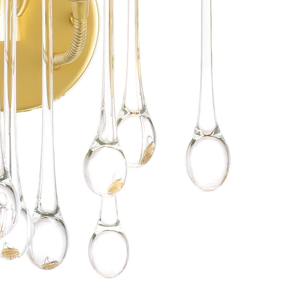 Anita 2 Light Wall Sconce With Gold Leaf Finish