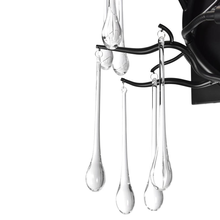 Anita 3 Light Wall Sconce With Black Finish