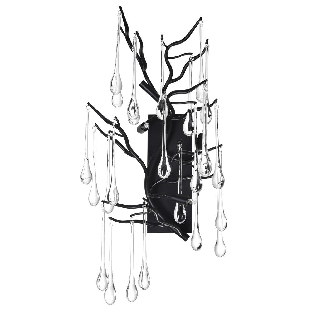 Anita 3 Light Wall Sconce With Black Finish