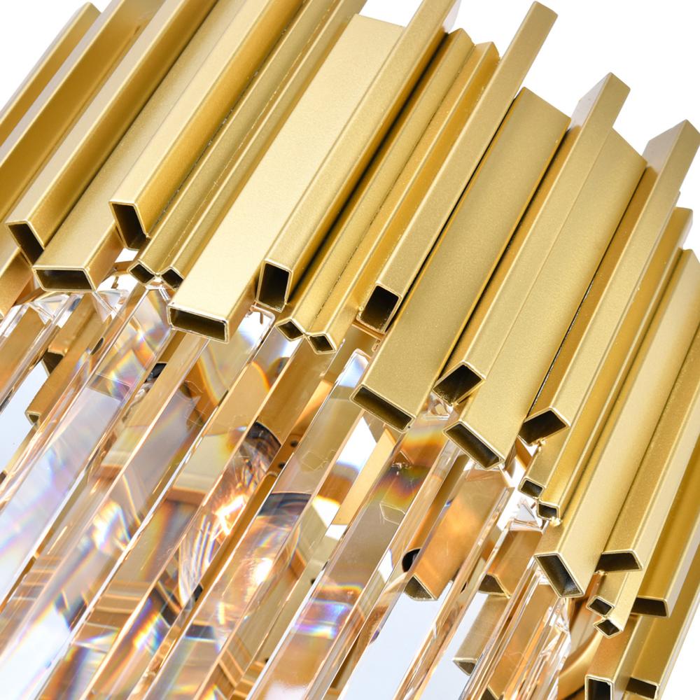 Deco 4 Light Down Mini Chandelier With Medallion Gold Finish