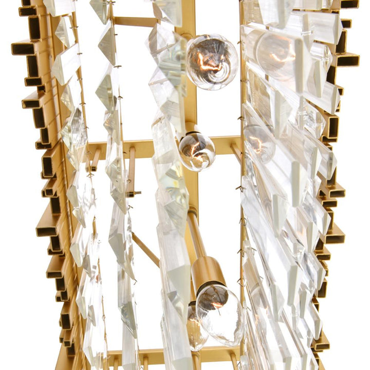 Deco 9 Light Pool Table Light With Medallion Gold Finish