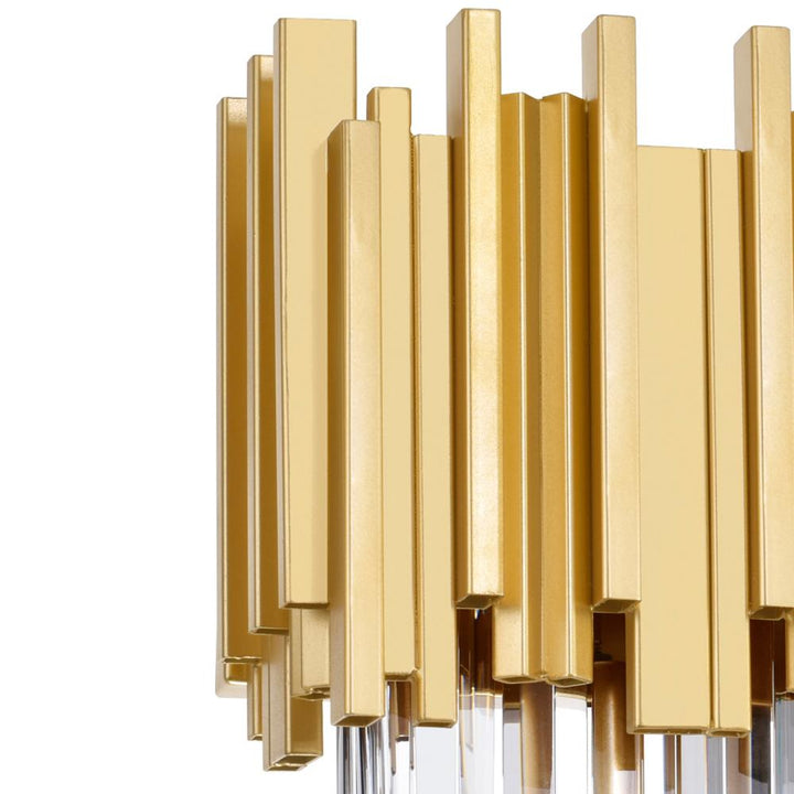 Deco 3 Light Vanity Light With Medallion Gold Finish