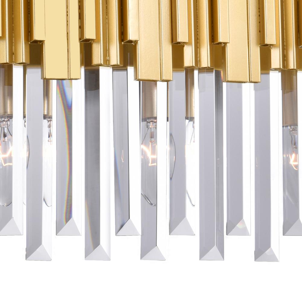 Deco 3 Light Vanity Light With Medallion Gold Finish