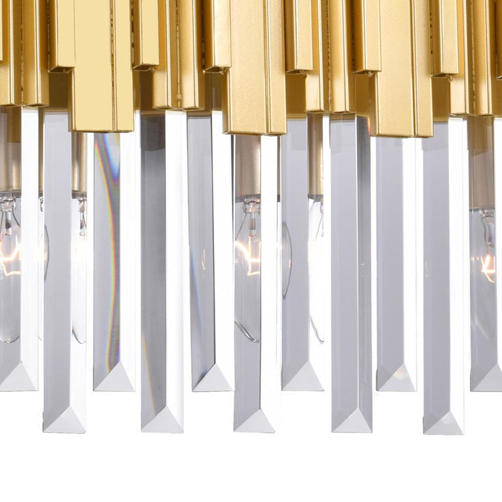 Deco 3 Light Vanity Light With Medallion Gold Finish