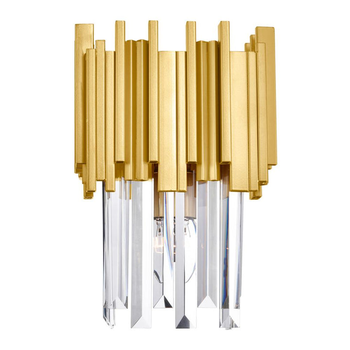 Deco 1 Light Wall Light With Medallion Gold Finish