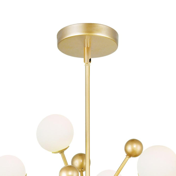Element 11 Light Chandelier With Sun Gold Finish