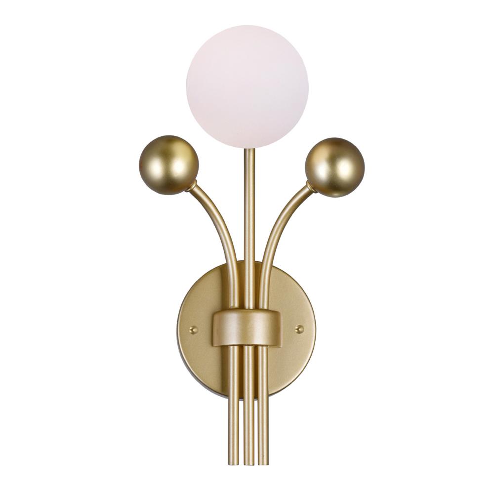 Element 1 Light Wall Light With Sun Gold Finish