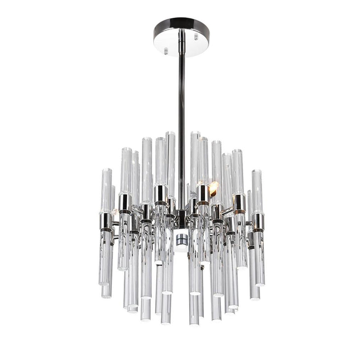 Miroir 6 Light Mini Chandelier With Polished Nickel Finish