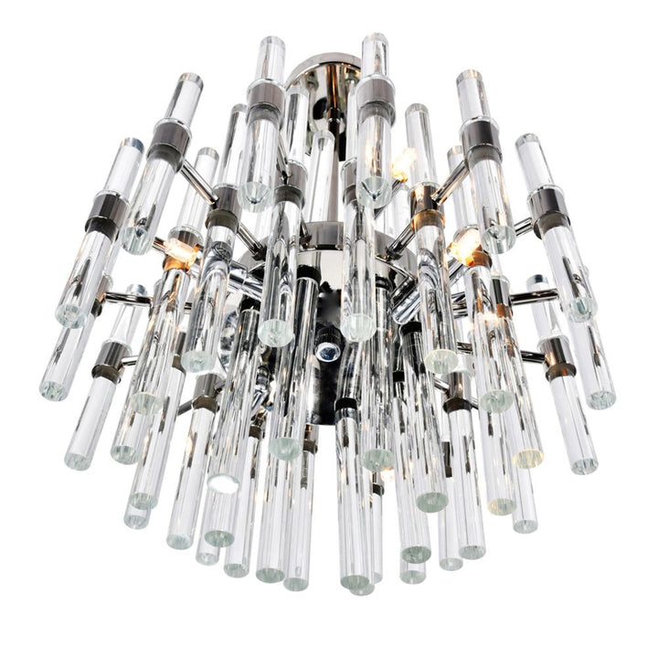 Miroir 8 Light Chandelier With Polished Nickel Finish