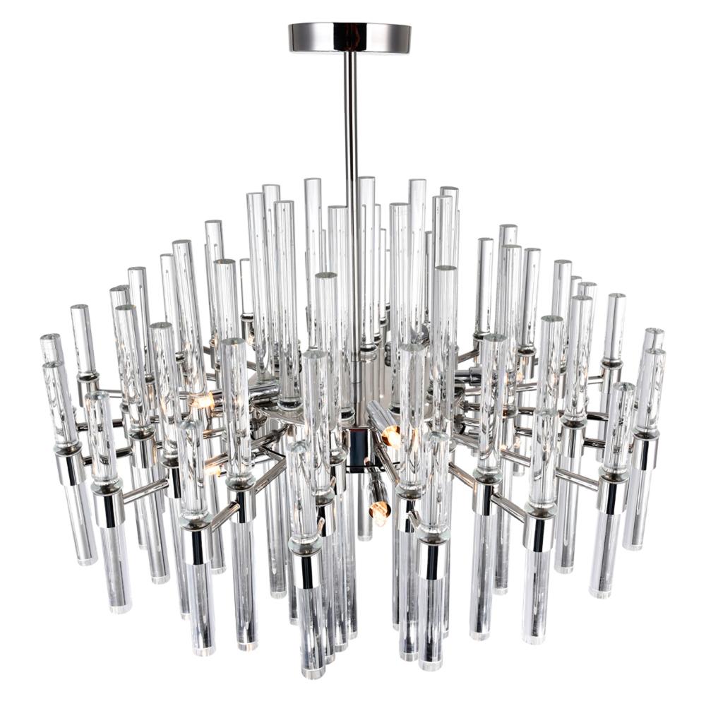 Miroir 10 Light Chandelier With Polished Nickel Finish