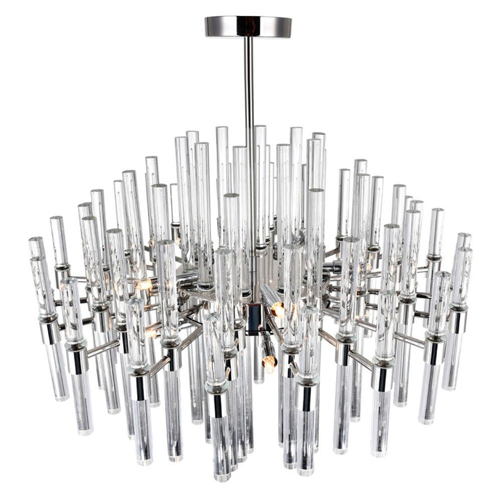 Miroir 10 Light Chandelier With Polished Nickel Finish