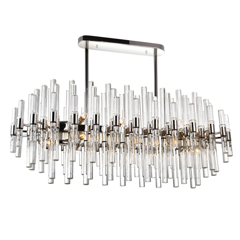 Miroir 16 Light Pool Table Light With Polished Nickel Finish