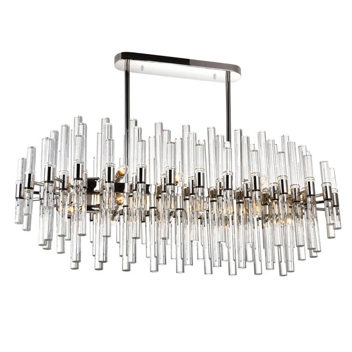 Miroir 16 Light Pool Table Light With Polished Nickel Finish