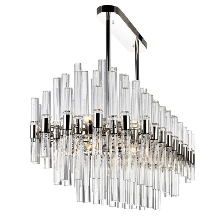 Miroir 16 Light Pool Table Light With Polished Nickel Finish