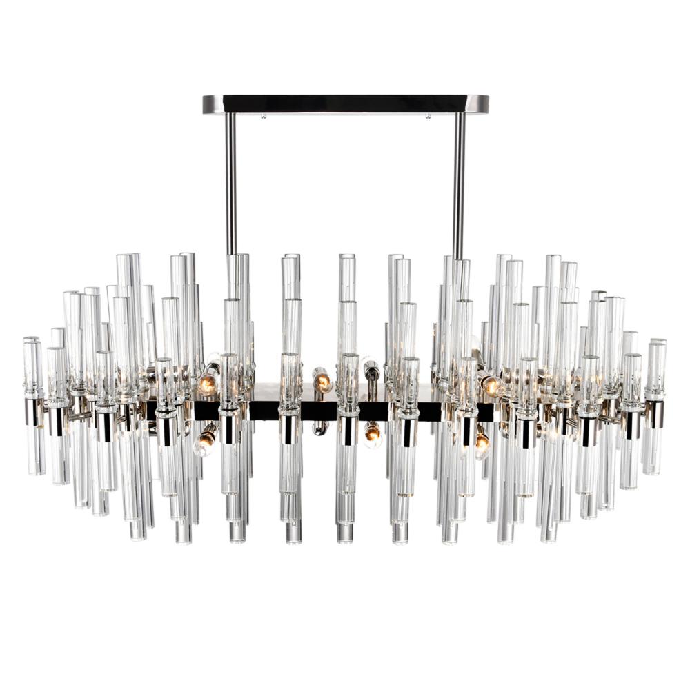 Miroir 16 Light Pool Table Light With Polished Nickel Finish