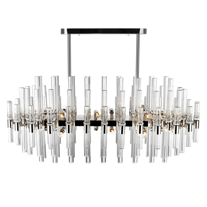 Miroir 16 Light Pool Table Light With Polished Nickel Finish